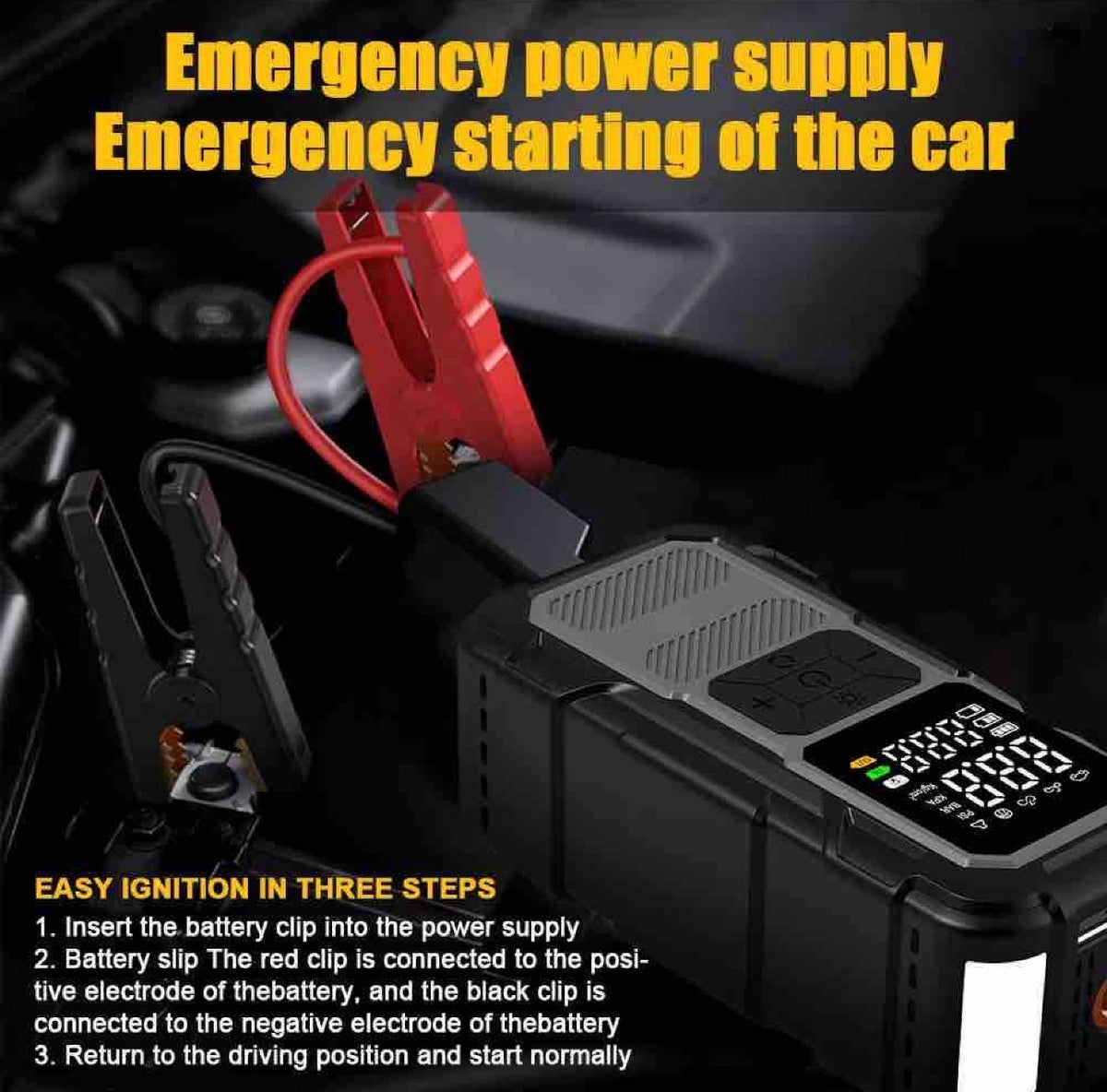 Jump Starter 4u1 sa Kompresorom 150 PSI i LED Lampom