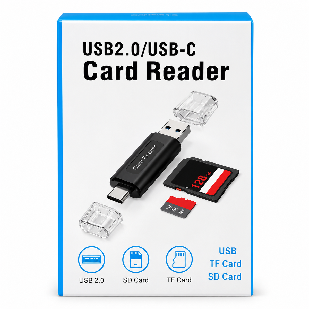 USB 2.0 / USB-C Čitač SD i MicroSD Memorijskih Kartica