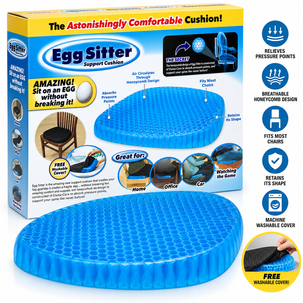 Egg Sitter Gel Jastuk za Sedenje
