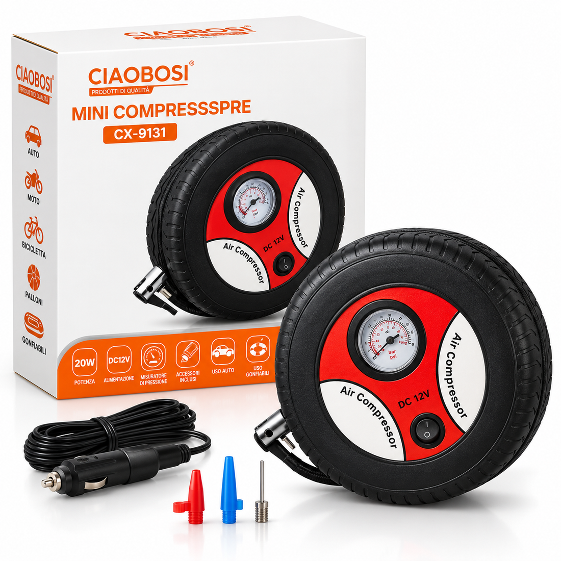 Mini Kompresor za Gume 12V