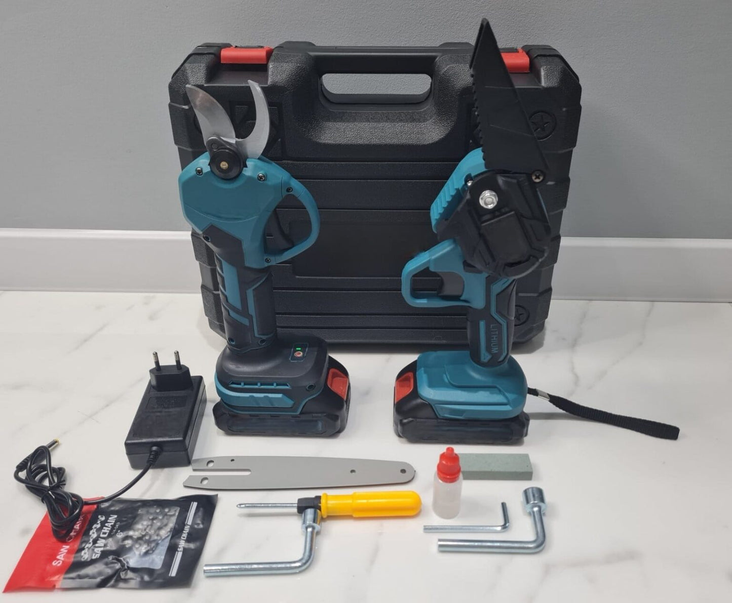 Set Aku Makaze i Aku Testera + dve baterije