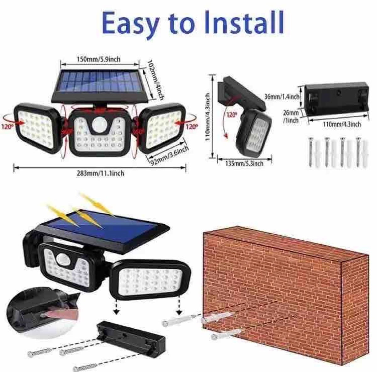 Solarni LED Reflektor sa Senzorom Pokreta