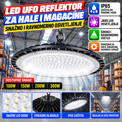LED UFO Reflektor za Hale i Magacine IP65