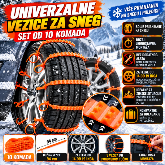 Univerzalne Vezice za Sneg – Set od 10 Komada!