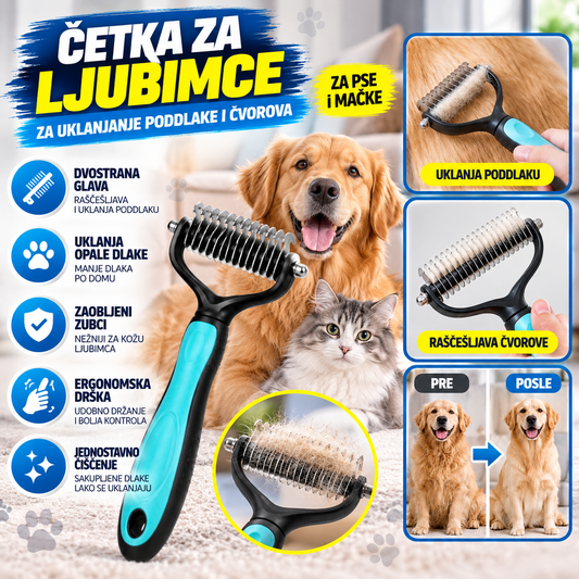 Četka za Uklanjanje Poddlake i Čvorova kod Ljubimaca