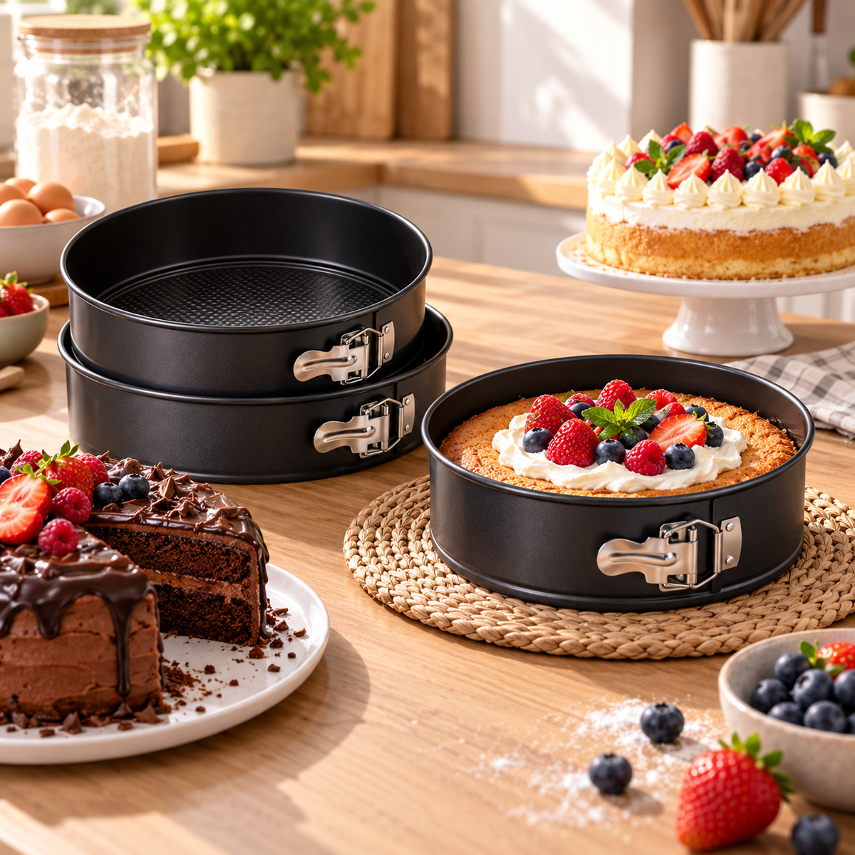 Set Kalupa za Torte sa Kopčom – 3 Komada