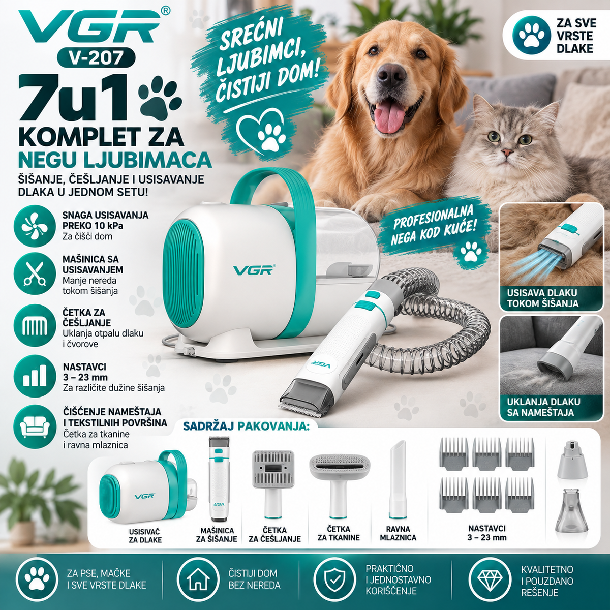 Grooming Set 7u1 Vgr V-207