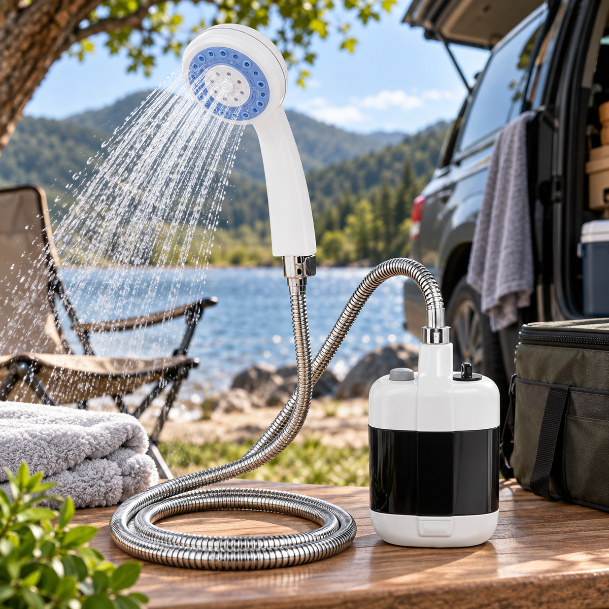 Prenosivi Tuš za Kampovanje – USB Punjivi Outdoor Tuš