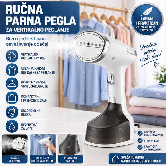 Ručna Parna Pegla za Odeću – Vertikalno Peglanje
