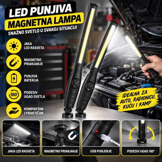 LED punjiva magnetna lampa