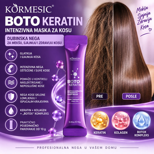 Botox Keratin – Intenzivna Maska za Kosu 10 g