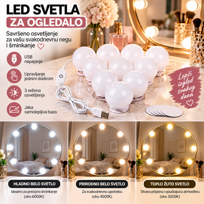 LED sijalice za ogledalo za šminkanje – 10 komada