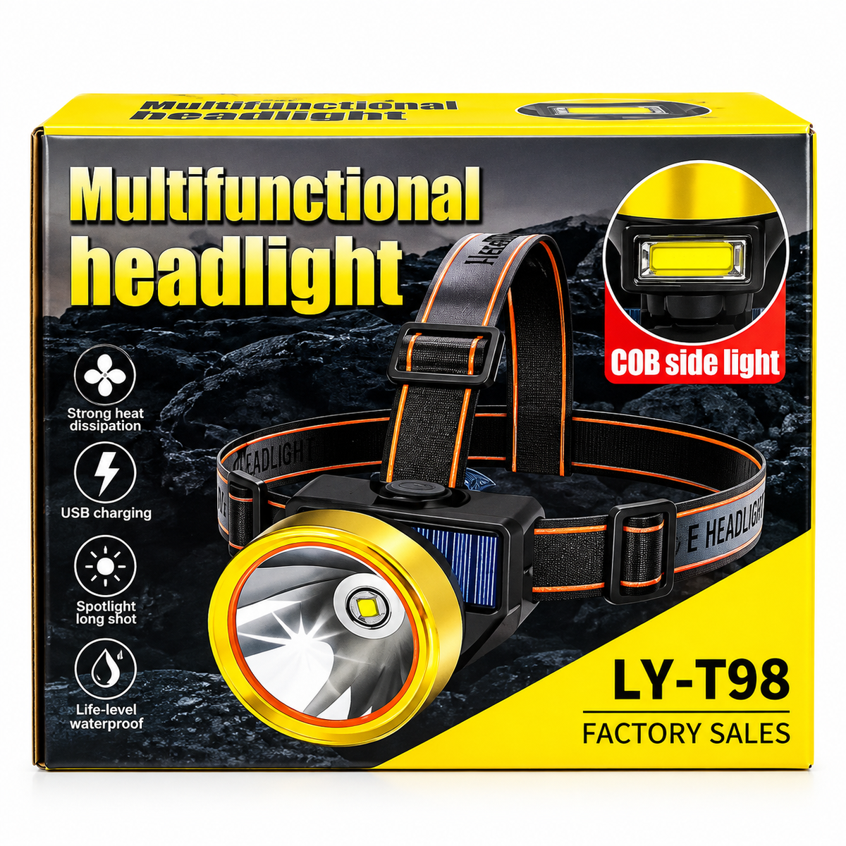 LED Čeona Lampa sa Solarnim i USB Punjenjem