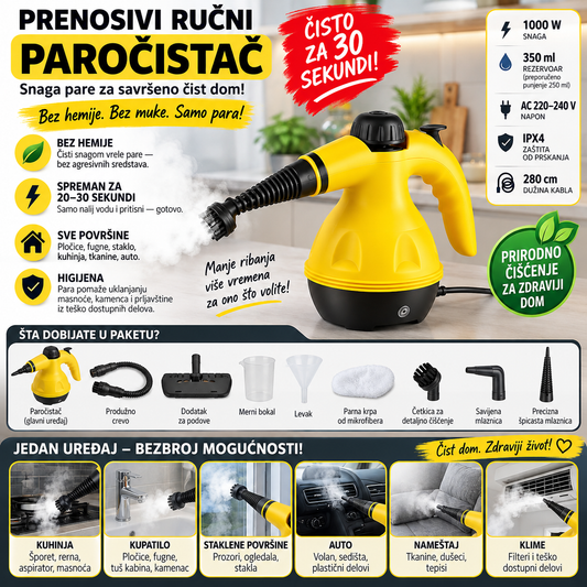 Prenosivi Ručni Paročistač - PRO Model