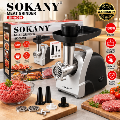 SOKANY Električna Mašina za Mlevenje Mesa 1500W