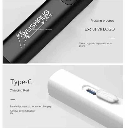 Mini UV LED Lampa za Nokte sa Displejem – Punjiva, USB-C