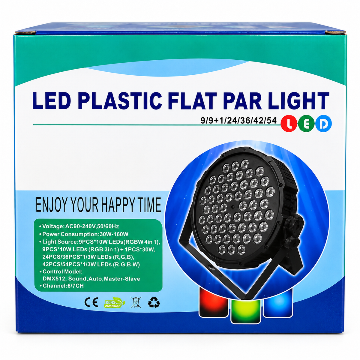 LED PAR Reflektor 54 LED za Svetlosne Efekte