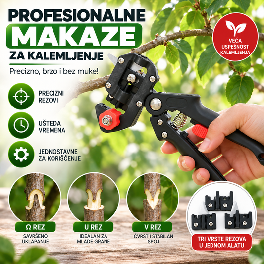 Univerzalne Makaze za Kalemljenje Voća