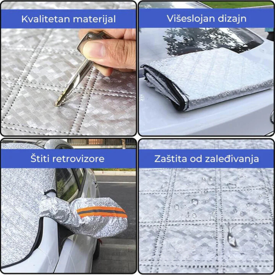 Zaštita za šoferšajbnu i retrovizore, Zaštita za šoferku od sunca, mraza, kiše i snega