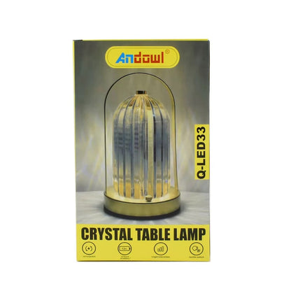 Kristalna LED Stona Lampa Andowl Q-LED33