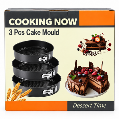 Set Kalupa za Torte sa Kopčom – 3 Komada