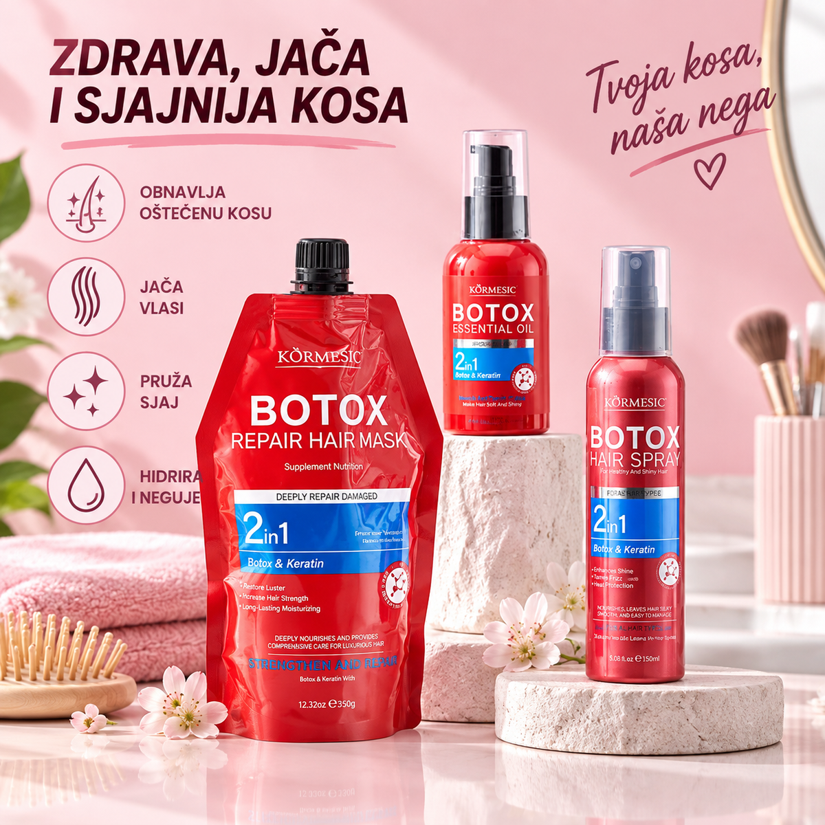 Botox & Keratin 2u1 Set za Negu Kose