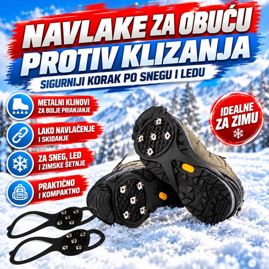 Navlake za Obuću Protiv Klizanja - Protivklizne Navlake za Sneg i Led
