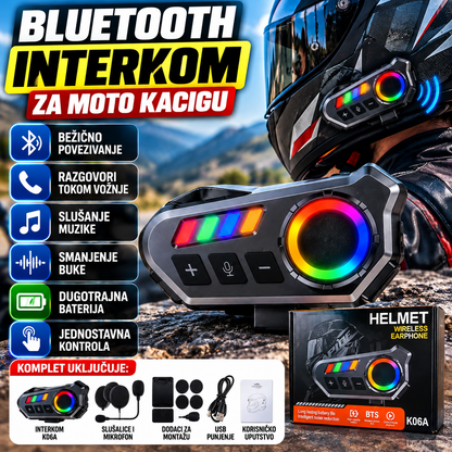 Bluetooth Interkom za Moto Kacigu K06A
