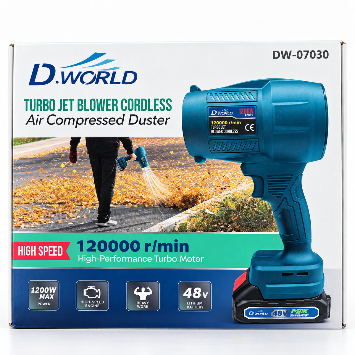 D-World Aku fen – Turbo Jet Blower 48V