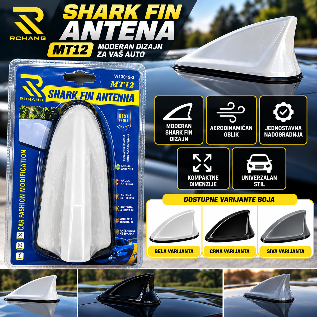 Shark Fin Antena za Auto MT12
