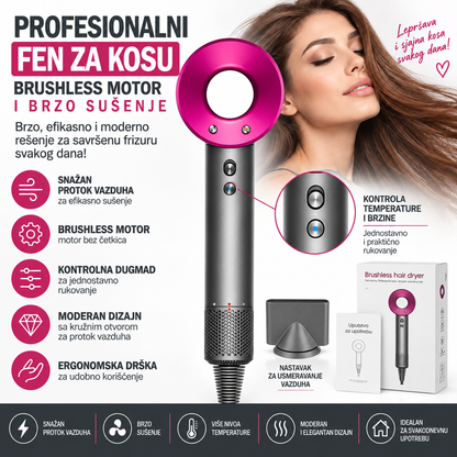 Profesionalni Fen za Kosu DS – Brushless Motor i Brzo Sušenje