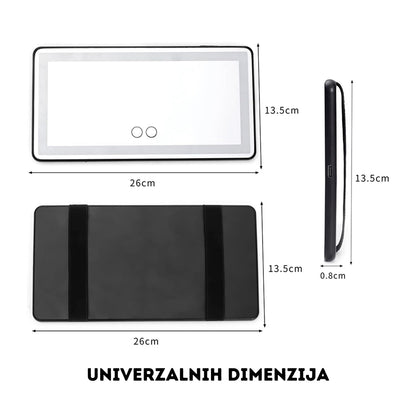 LED ogledalo za šminkanje u autu