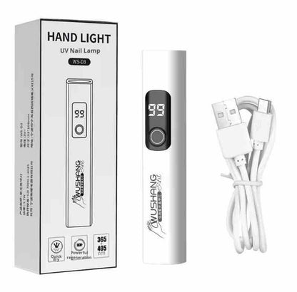 Mini UV LED Lampa za Nokte sa Displejem – Punjiva, USB-C