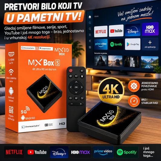 Smart TV Box MX10 pro 4k Ultra HD