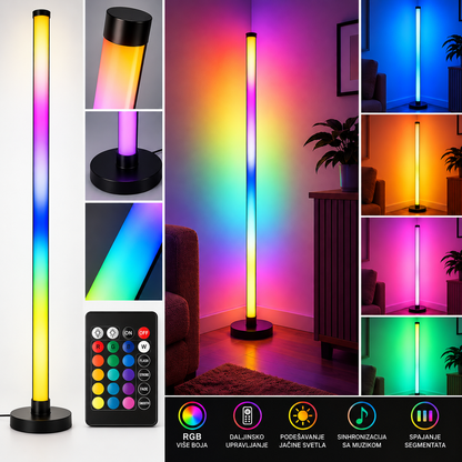 RGB Podna LED Lampa za Ambijentalno Osvetljenje