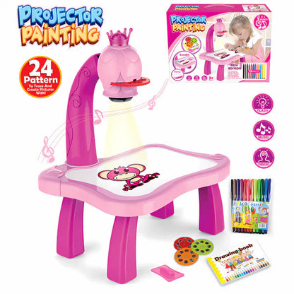 Kreativni stočić sa projektorom za decu