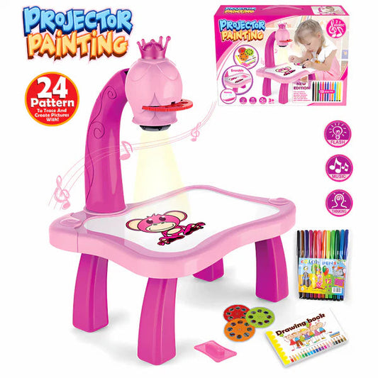 Kreativni stočić sa projektorom za decu