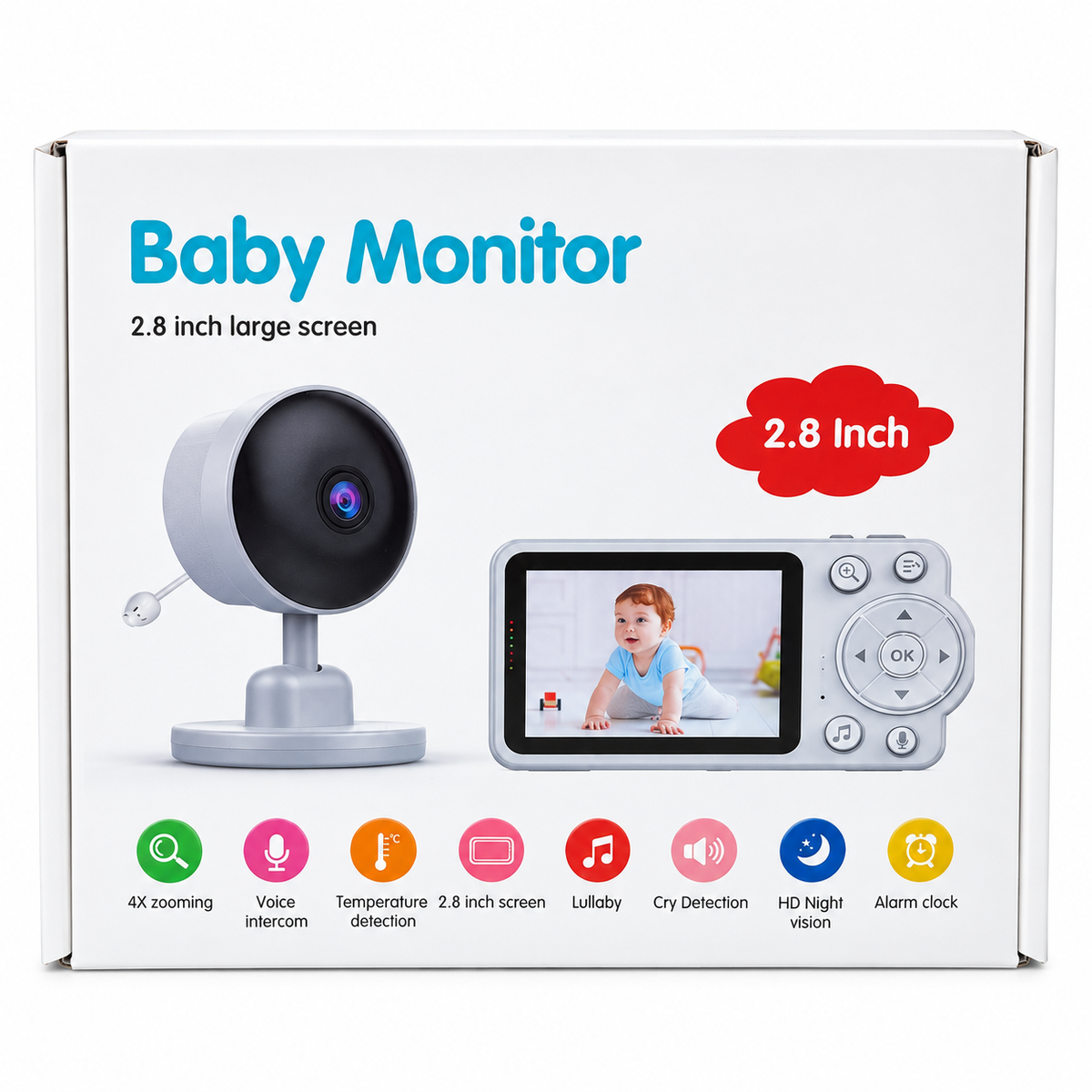 Baby Monitor – Kamera za Nadzor Bebe sa Ekranom 2.8”