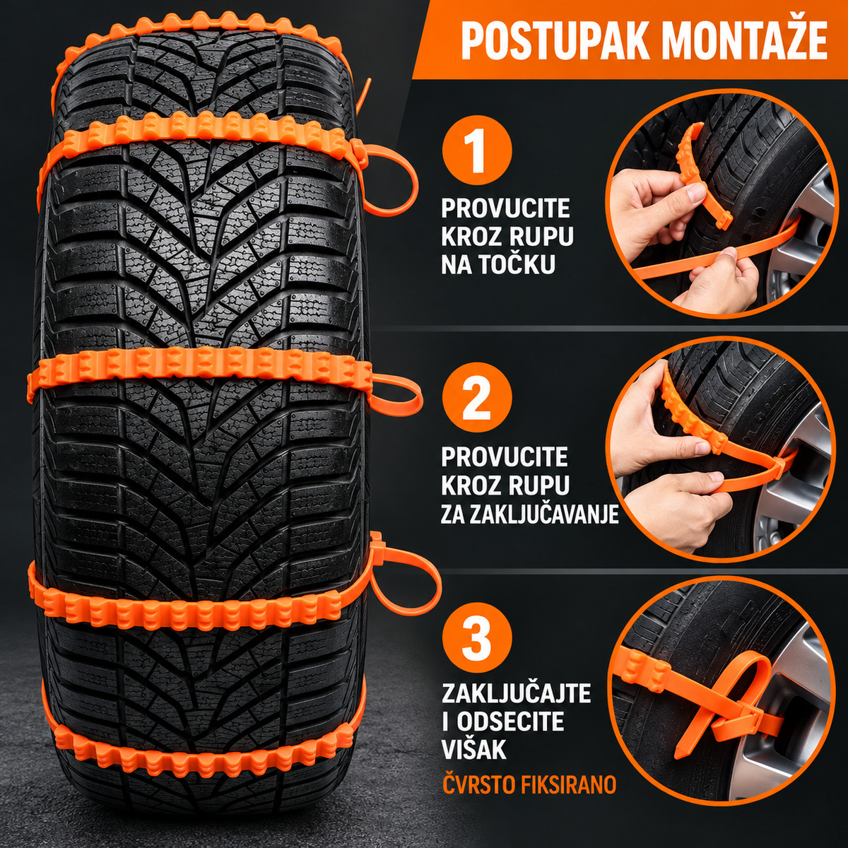 Univerzalne Vezice za Sneg – Set od 10 Komada!