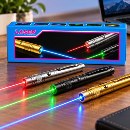 Laserski Pokazivač sa Zelenim Snopom – Punjivi Laser