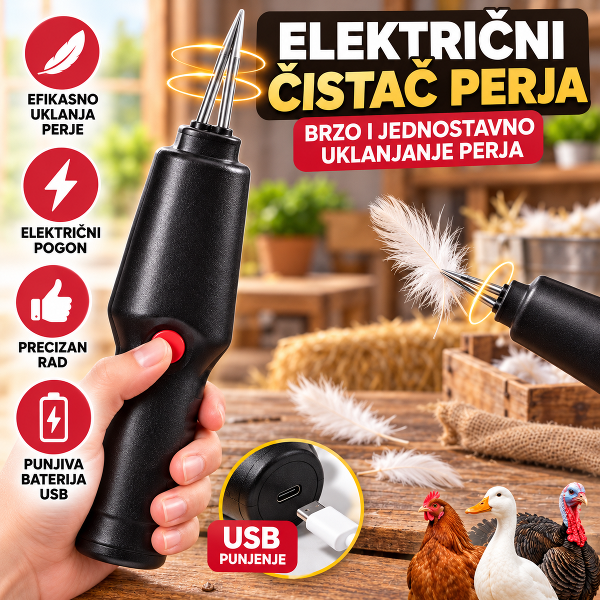 Električni Čistač Perja