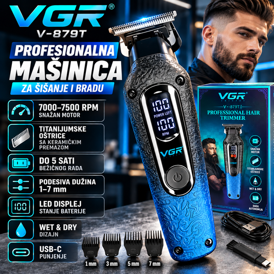 VGR V - 879T Profesionalna Mašinica za Šišanje i Brijanje