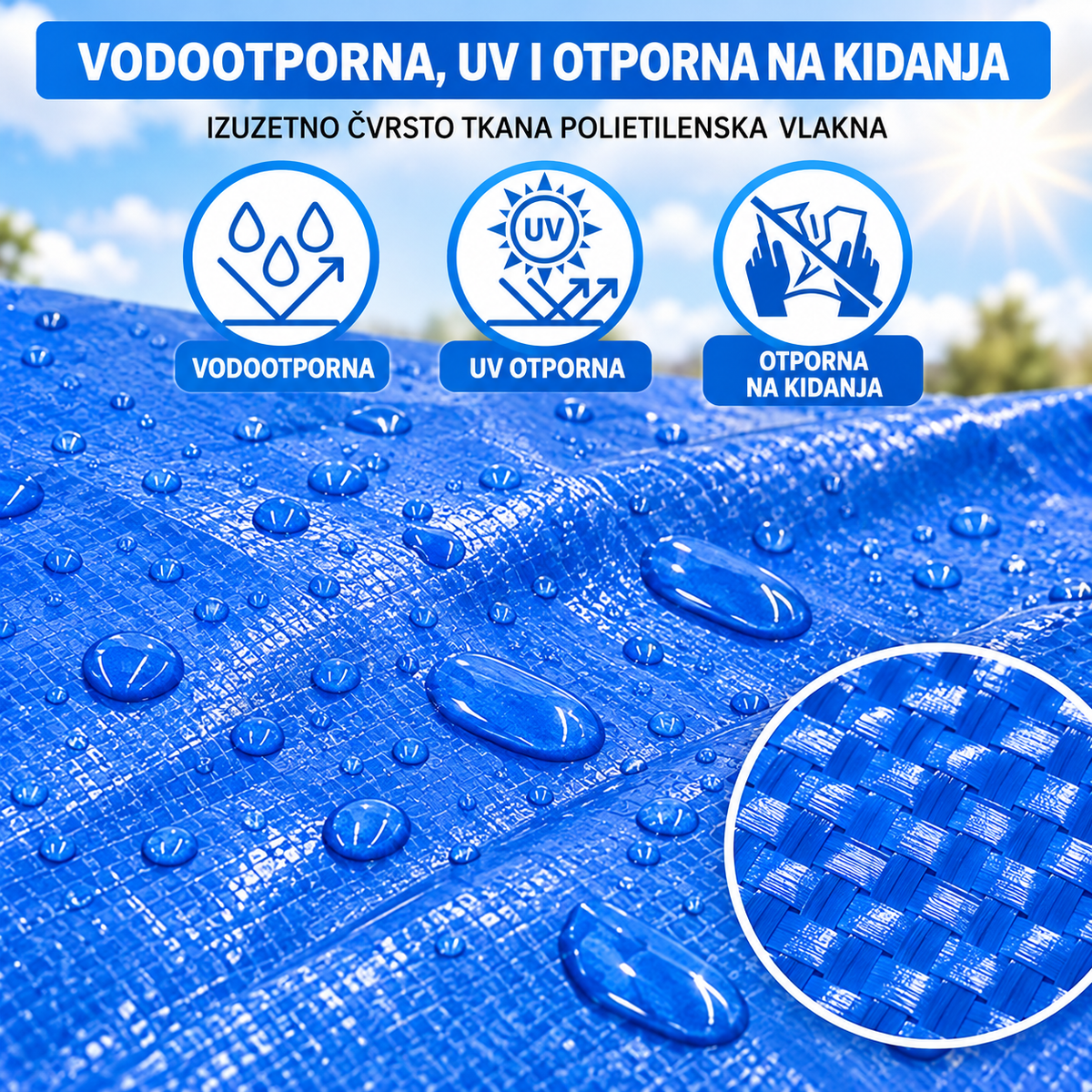 Vodonepropusna Cerada - Zaštita od Kiše,Sunca i Vlage