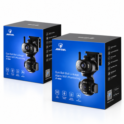 JORTAN JT-9680 WiFi PTZ IP Kamera 6MP – Dual Lens, 8x Zoom, AI Detekcija, Noćni Vid i Dvosmerni Audio