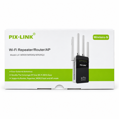 PIX-LINK WiFi Repeater – Pojačivač WiFi Signala sa 4 Antene
