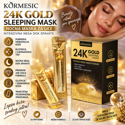 24K Gold Sleeping Mask – Noćna Maska za Lice