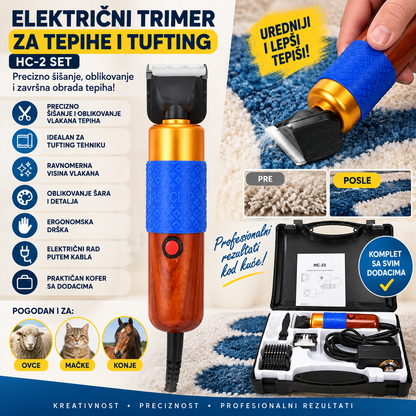 Električni Trimer za Tepihe i Tufting – HC-2 Set
