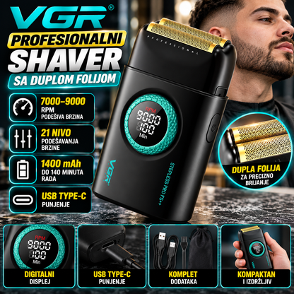 VGR V-377 Profesionalni Shaver sa Duplom Folijom