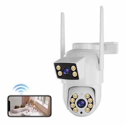 WiFi PTZ IP Kamera sa Dva Sočiva 16MP – Noćni Vid i Detekcija Pokreta