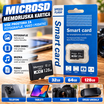 MicroSD Memorijska Kartica 32GB / 64GB / 128GB